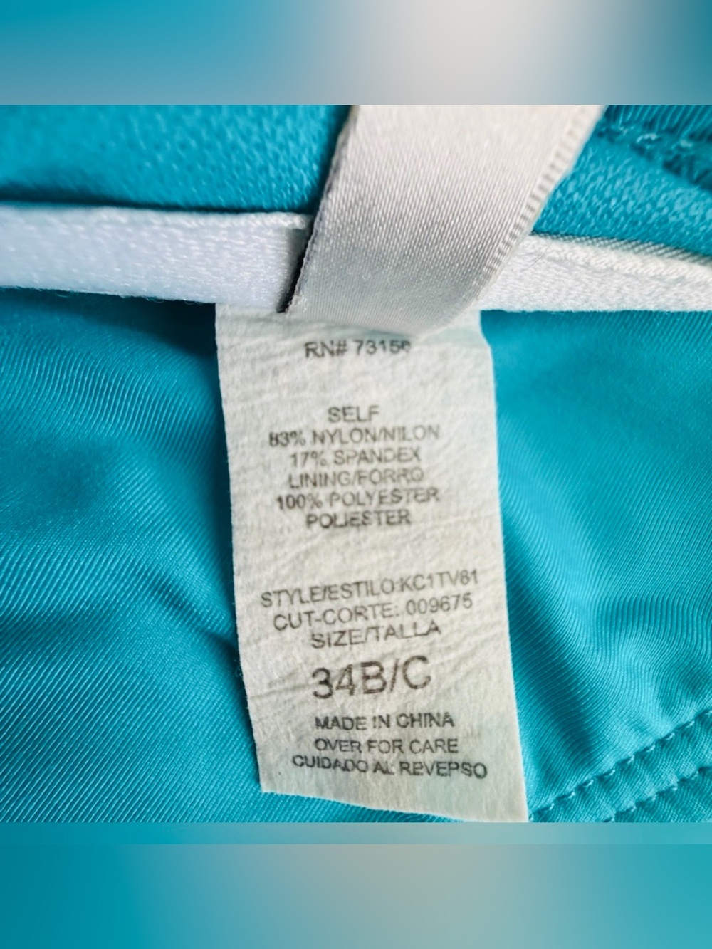 KENNETH COLE & VENUS Aqua Ruffle Bikini & Matching Off-Shoulder Cover-Up Set - Picture 6 of 16